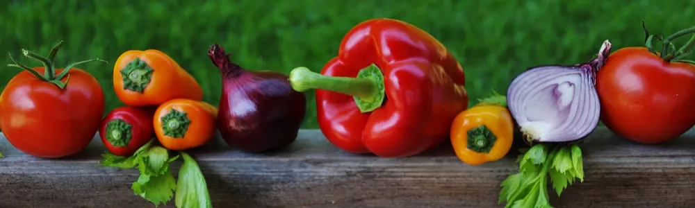 Vegetales frescos y saludables